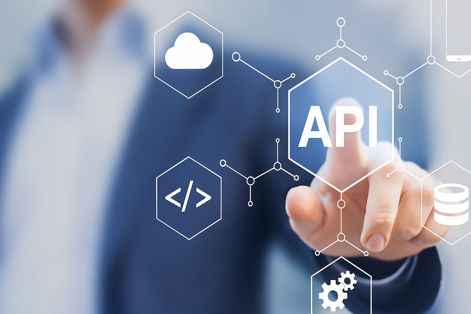 API and webhooks integration illustration