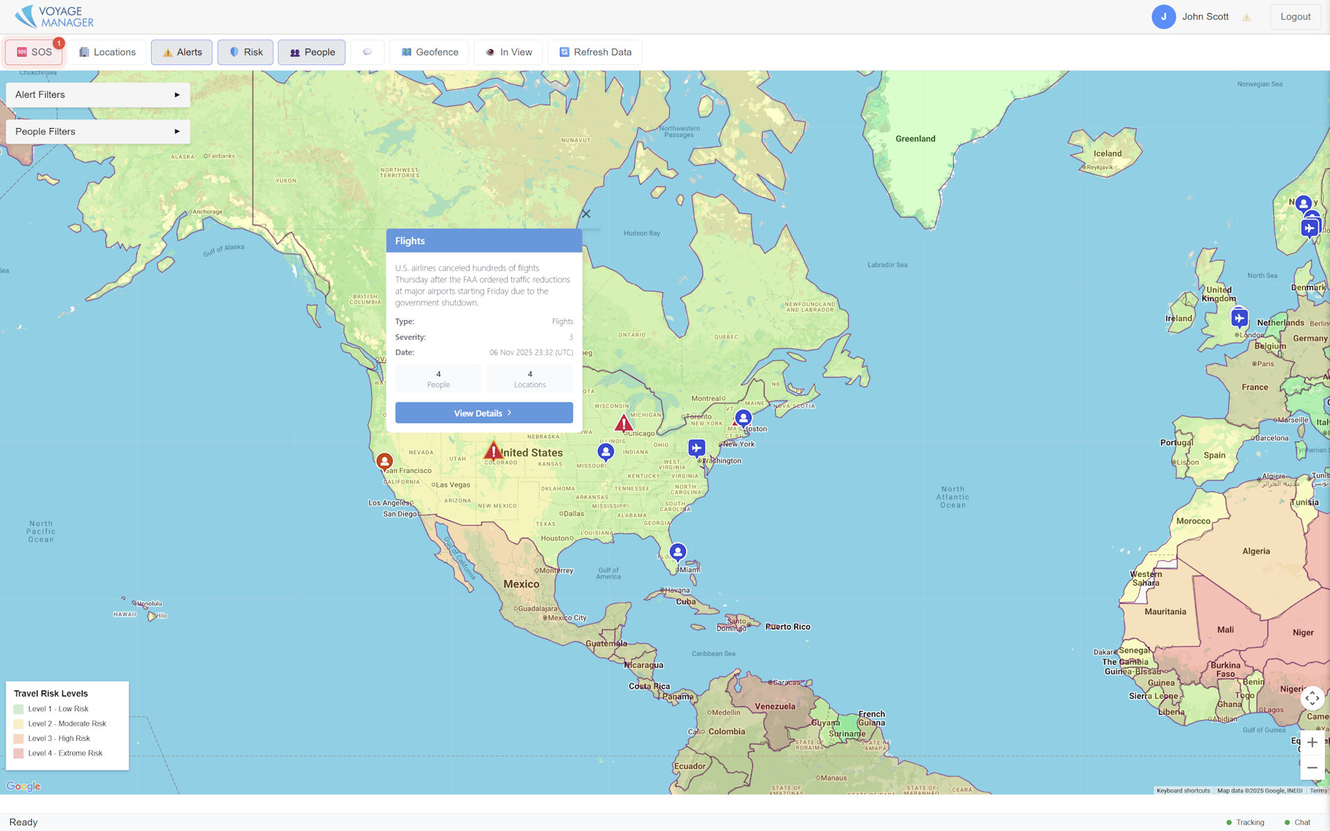 Voyage Risk working with Voyage Manager